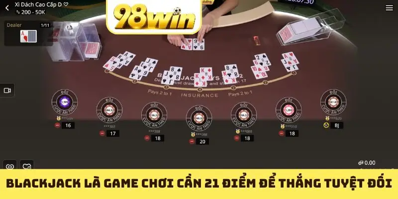 Blackjack Là Gì? Cách Chơi Bài Blackjack Tại 98WIN - Slotvoyage