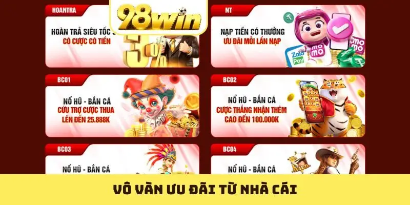 Khuyến Mãi 98WIN - Các Ưu Đãi Hấp Dẫn Nhất Năm 2026 - Slotvoyage
